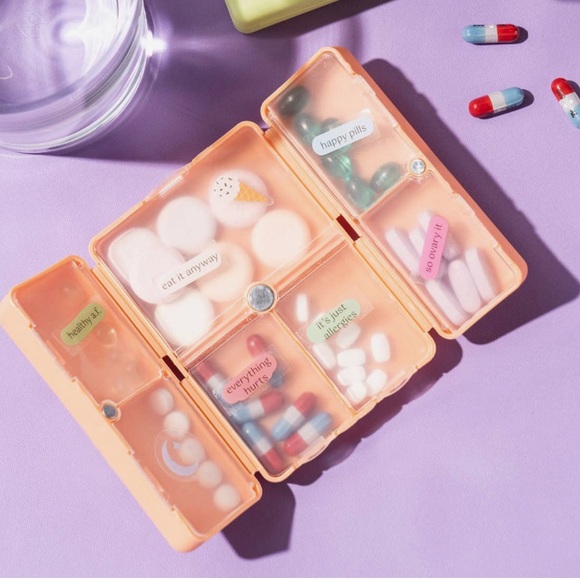 Crush everything’s fine pill/vitamin organizer case - Picture 2 of 4